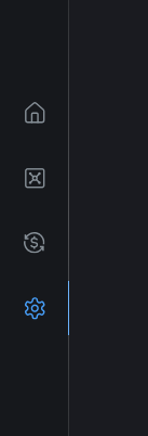 Settings menu in Lockr.so