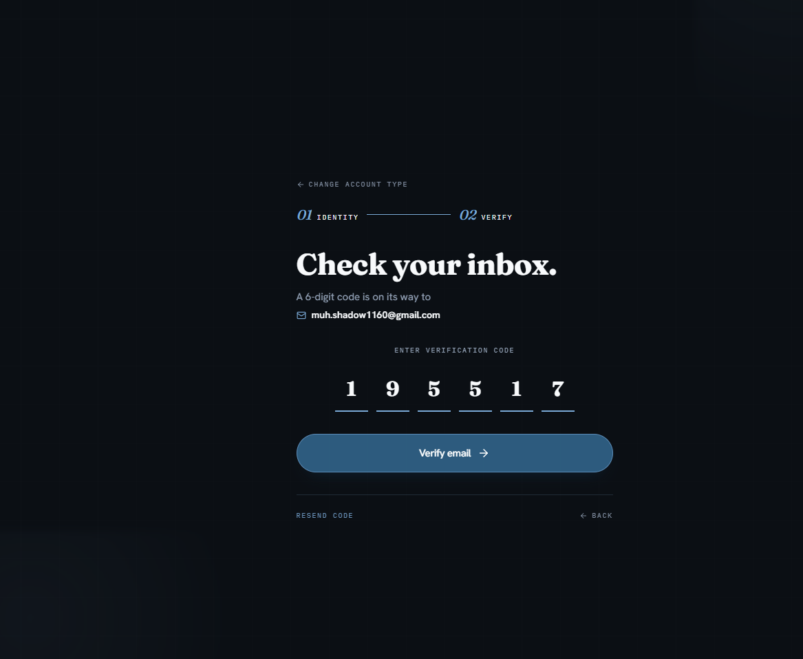 Onboarding screen